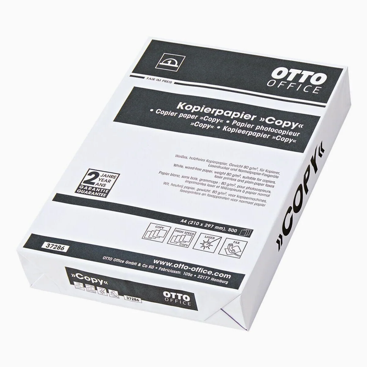 Druckerpapier COPY, DIN A4, 80 g/m², 500 Blatt — ideal für den Büroalltag