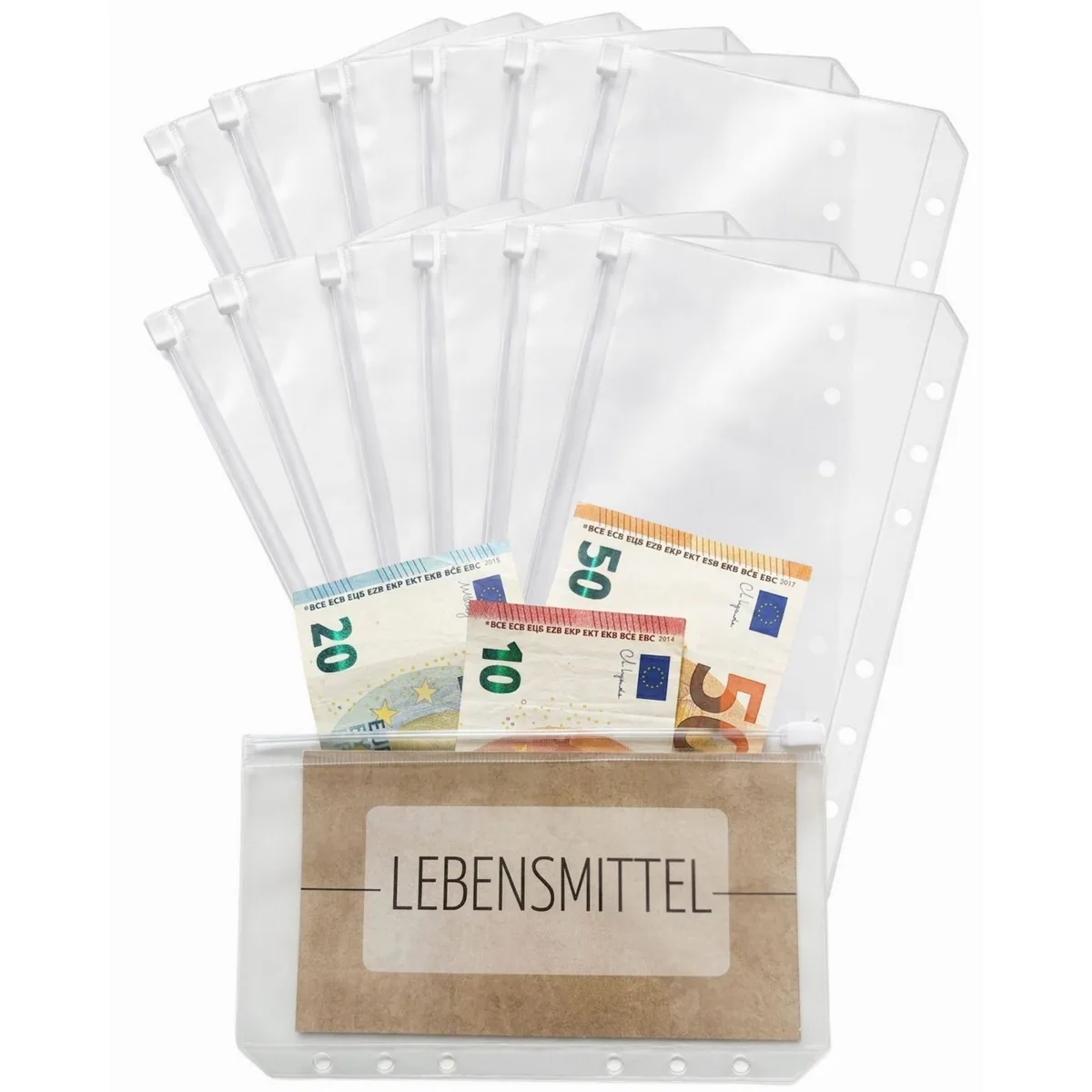 BeginnerBudget Prospekthülle A6, reißfest, transparent, vielseitig einsetzbar