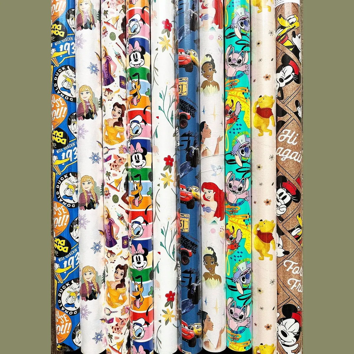 Disney Geschenkpapier, 10 Rollen für Kindergeburtstage, 200 x 70 cm